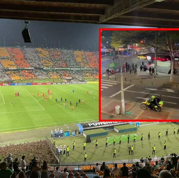 El estadio Atanasio Girardot, donde Nacional quedó eliminado de la Libertadores y luego se presentaron disturbios.