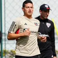James Rodríguez metió gol en Sao Paulo y Thiago Carpini lo elogió por el juego