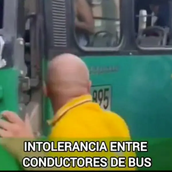 Conductor de bus atacó a otro con un machete en impactante caso de intolerancia en Medellín