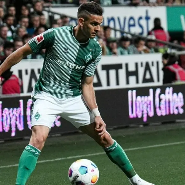 Rafael Santos Borré, con las horas contadas en Alemania: Werder Bremen no lo convocó para esta partido.