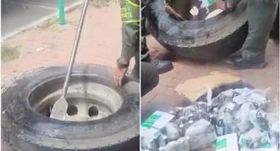 Más de 200 frascos de Ketamina fueron encontrados camuflados en un camión en el Valle del Cauca