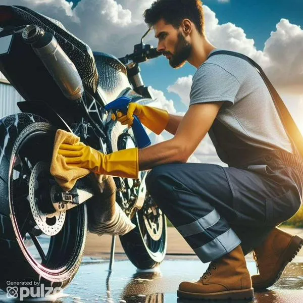 Foto de motociclista, en nota sobre cómo saber cuánto aire echarle a las llantas: pasos para carro, moto y bicicleta