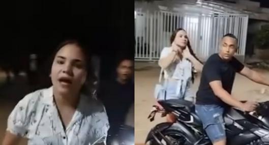 "Recoge tu ropa y te largas": exponen caso de infidelidad de 'influencers' en Barranquilla. Un hombre se agarró con una mujer al sorprenderla con otro. 