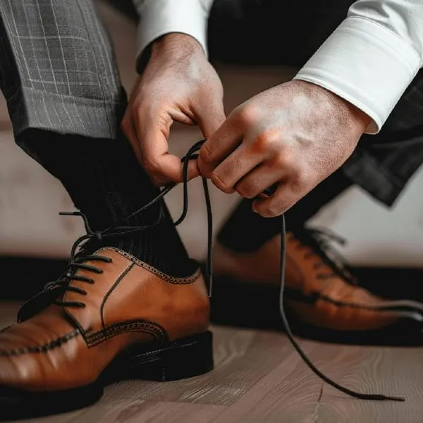 Zapatos de hombre en nota sobre que colombianos crearon suela con café