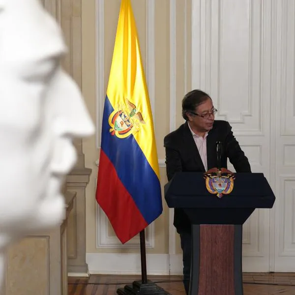 El presidente Gustavo Petro, en la Casa de Nariño.