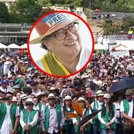 El presidente Gustavo Petro y la asistencia a discurso suyo en Nariño.