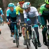[Video] Santiago Buitrago se dio duro totazo y perdió el segundo lugar en la París-Niza