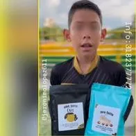Jerónimo, el niño patinador que creó marca de café para costear sus gastos en competencias