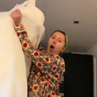 Así fue la reacción de la mujer al medírselo.