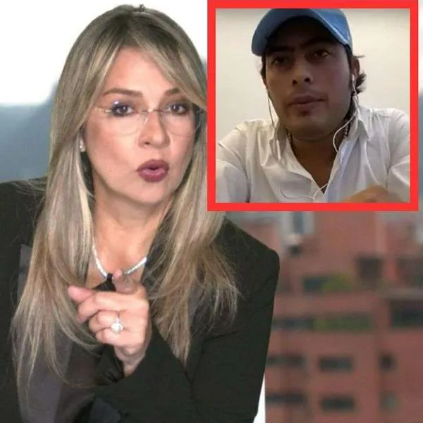 Fotos de Vicky Dávila y  de Nicolás Petro, en nota sobre video inédito de captura del hijo del presidente, con imágenes impactantes, según la periodista.