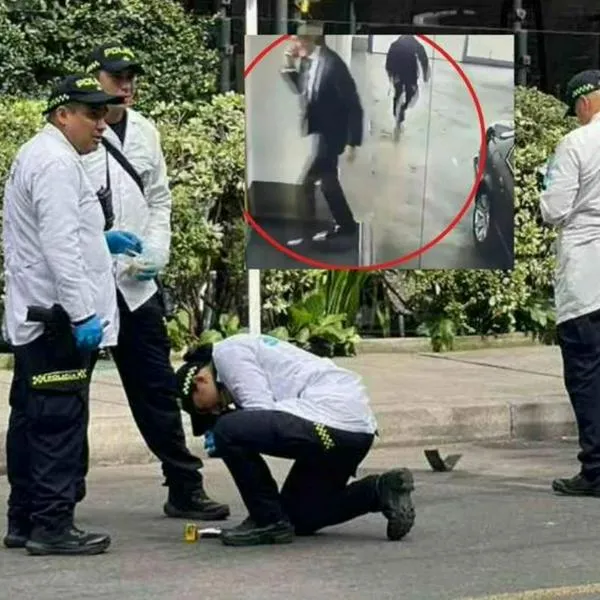 Escena del crimen de Hernán Franco en Parque de la 93 de Bogotá.