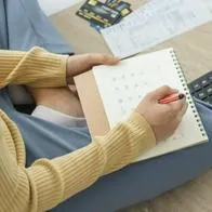 Foto de persona con almanaque, en nota sobre fechas claves del calendario lunar de 2024 para Colombia y por qué es importante