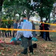 Hallaron cadáver estrangulado y envuelto en lonas en el centro de Medellín