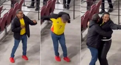 Mané Díaz bailó 'Los sabanales' en pleno partido de Colombia vs. España: video es viral