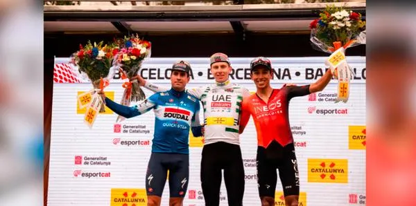 Egan Bernal fue tercero en la Vuelta a Cataluña