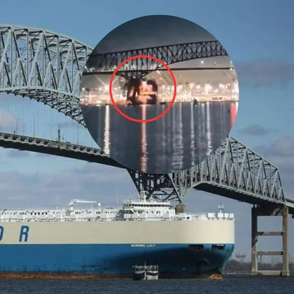 Imagen de puente de Baltimore por noticia sobre su caída.