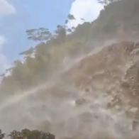En video quedó captado deslizamiento de tierra en Manzanares, Caldas: varias personas estaban cerca