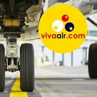 Imagen de llantas de avión por nota sobre liquidación de Viva Air