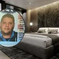 Habitación de hotel Gotham en la que estuvo estadounidense con menores de edad. 