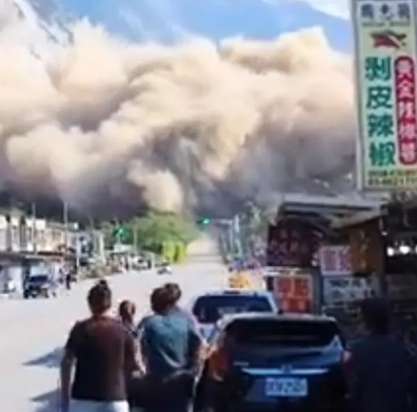 Temblor hoy en Taiwán magnitud 7,4 grados; algunos edificios se cayeron