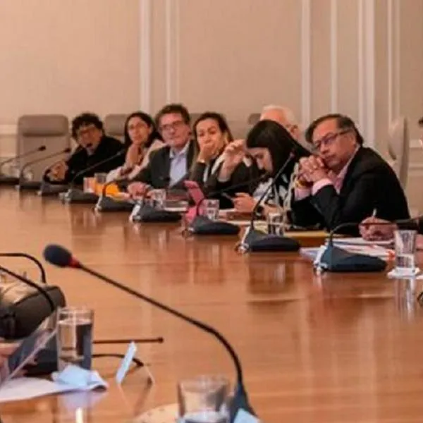 Imagen del antiguo gabinete de los ministros de Gustavo Petro