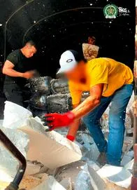 EN IMÁGENES: Incautan una tonelada de marihuana que venía para Medellín camuflada en icopor