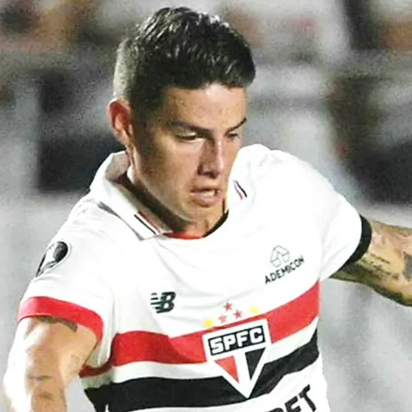 James Rodríguez, que fue definitivo en triunfo 2-0 del Sao Paulo en Copa Libertadores