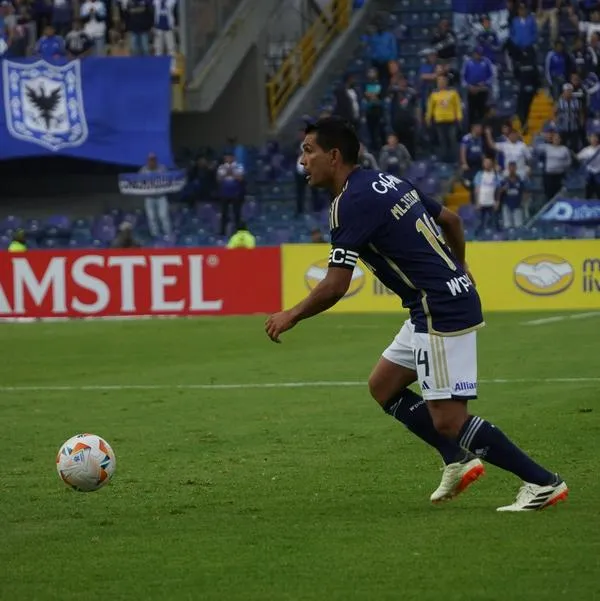 David Silva en el partido de Millonarios contra Flamengo. Los de Bogotá enfrentarán a Bolívar por la segunda fecha de la Copa Libertadores