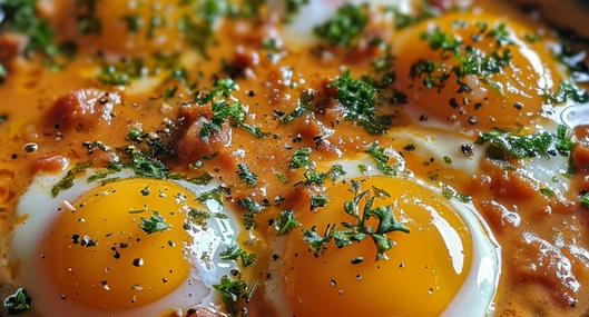 Aprenda a hacer huevos ahogados en salsa de chorizo. Único e inigualable para un desayuno o cena diferente. Además, es ideal para brindarle a la visita.