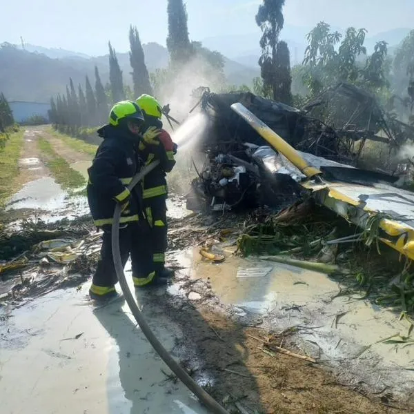 Avioneta de fumigación que cayó en Zona Bananera, Magdalena