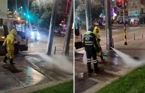 Polémica por lavado de calles en pleno racionamiento de agua en Bogotá: ¿qué responde la Alcaldía?