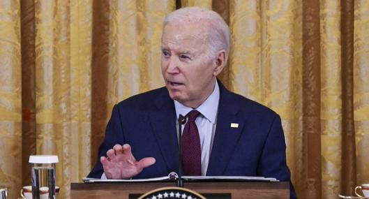 El presidente estadounidense Joe Biden, que anticipó posible ataque de Irán a Israel.