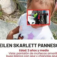 Eileen Paz, menor perdida en el Tolima y cuyo padrastro fue capturado por maltrato intrafamiliar contra y pareja y mamá de la menor.