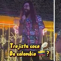 Comediante colombiano se emberracó y dio dura respuesta a mexicano que le preguntó por coca