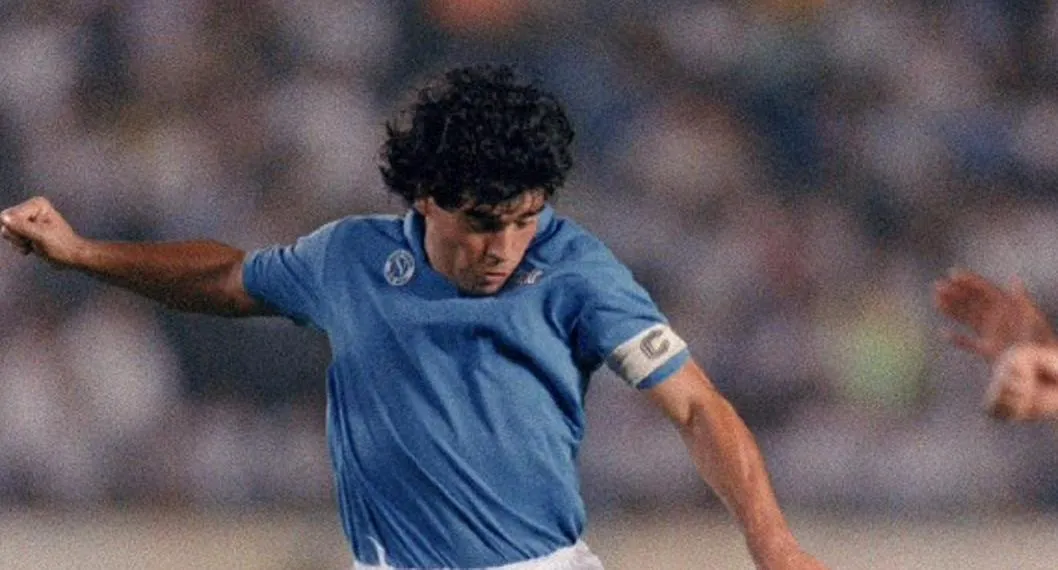Diego Maradona, en su época con el Napoli