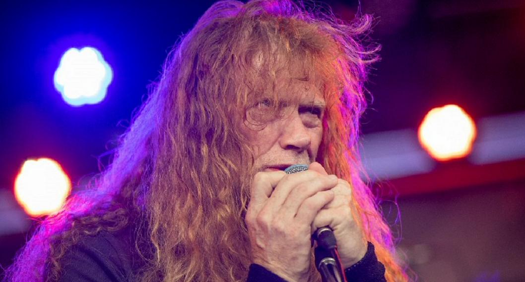 Dave Mustaine, vocalista de Megadeth, en concierto. 