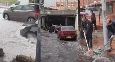 Estragos e inundaciones en Bogotá: ciudadanos afectados por fuerte granizada 20 de abril