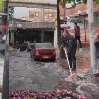Estragos por fuerte granizada en varias partes de Bogotá; cayeron hielos gigantes
