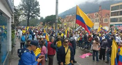 Lluvias en Bogotá no dañaron las marchas contra el Gobierno de Gustavo Petro: detalles
