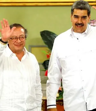 Petro y Maduro, que están entre los presidentes de peor imagen en Latinoamérica