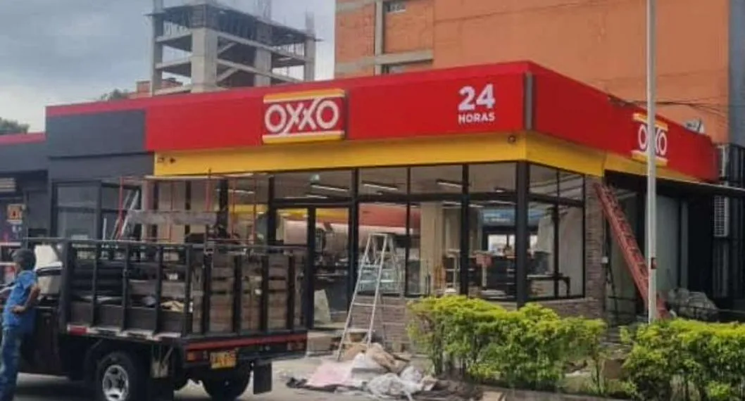 Primera tienda de Oxxo en Medellín, que acaba de ser abierta y funcionará 24 horas.