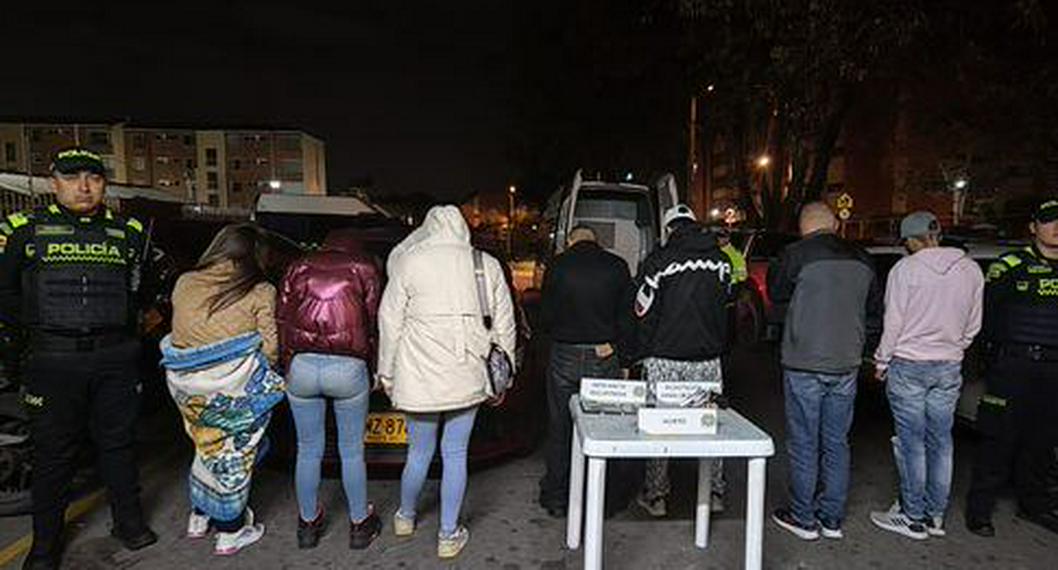 Capturan en persecución a siete asaltantes de pasajeros de un SITP en Suba, Bogotá