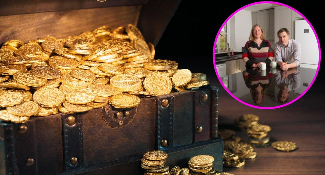 Esta es la pareja que descubrió un millonario tesoro cuando remodelaba su casa en Inglaterra