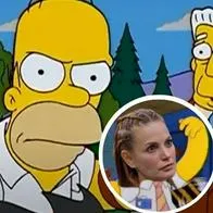 Fotos de burlas de Los Simpson, en nota de por qué Juliana Galvis es tendencia por baño en Bogotá, con memes de agua y ducha