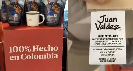 Cliente de Juan Valdez se queja porque las gorras que la marca vende en Colombia son importadas desde China.