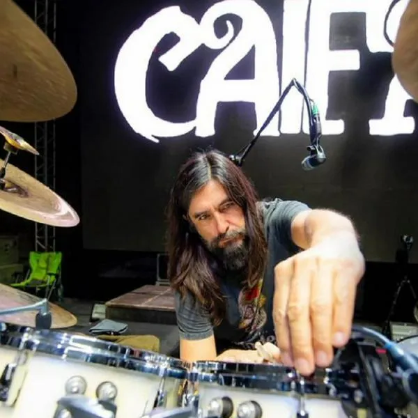 Alfonso André, baterista de Caifanes. 