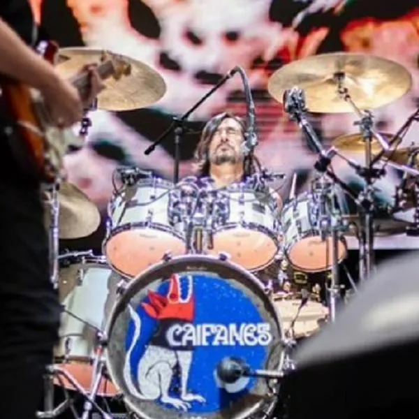 Alfonso André, baterista de Caifanes. 