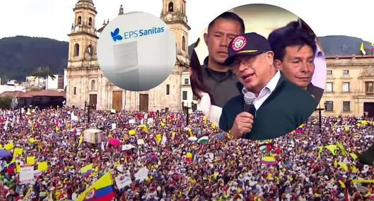 Petro ataca a dueños de EPS Sanitas en movilizaciones del Gobierno en Colombia