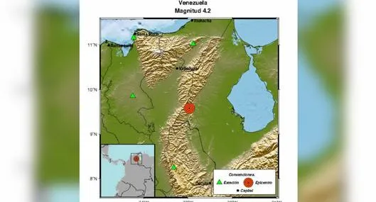 Temblor de magnitud 4.2 se sintió en Valledupar la mañana de este viernes