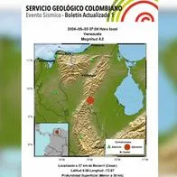 Temblor de magnitud 4.2 se sintió en Valledupar la mañana de este viernes